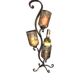 Unique Vintage-look Wine Bottle Holder